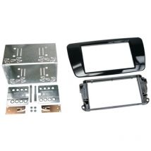 Kit Facade Autoradio KA942 compatible avec Seat Ibiza ap08 - Noir brillant