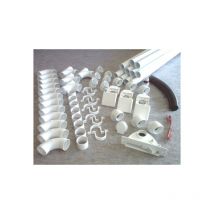 Kit 3 prises + 1 kit prise garage + 1 kit ramasse miettes - couleur au choix - blanc