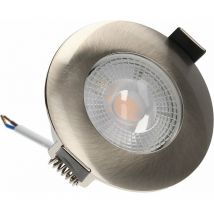 Arlux Lighting - Lot 3 Spots acier encastrables Fixes ruby Module 5W 400lm Blanc Chaud
