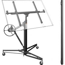 Wiltec - kit: Lève panneaux, lève plaques de plâtre xxl 350cm + 140cm Extension bar max 465cm 68kg