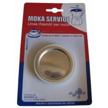 Kit 3PZ guarnizioni 1 filtro caffettiera moka compatibili bialetti universali