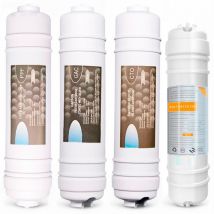 Rosmmel - kit 4 filtres à osmose inverse en ligne avec pointe de connexion rapide de type i