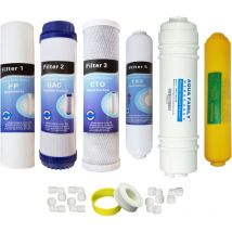 Depuragua - Kit 5 filtres, reminéralisant, membrane 75 gpd en ligne osmose