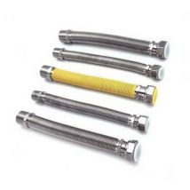 Senza - Kit 5 pcs flexible en acier inoxydable extensible pour chaudières à gaz