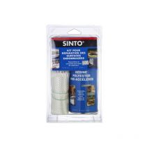 Fer kit zur Reparatur von beschädigten Oberflächen 500 ml Harz + ½ m² Stoff - 31150 - Sinto
