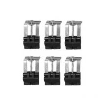 Apell - kit 6 pz ganci per fissaggio lavello inox