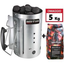 Kit Accenditore carbonella barbecue + Bricchetti 5 kg Omaggio