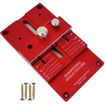 Drillpro - Kit d'accessoires d'affûtage Guide d'affûtage en alliage d'aluminium pour ciseaux à bois lame de raboteuse ciseau plat lbtn