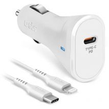 Kit accessoires smartphone cac + Cable 20W lightning blanc