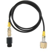 Kkmoon - Kit Adaptateur CO2 pour SodaStream – Flexible Haute Pression 1,5m (W21.8-14 / DIN477) – Raccord Noir à Grosses Dents – Compatible Machines à