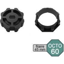 Les Tendances - Kit adaptateur pour moteur de volet roulant filaire ø 45 mm dans tube octo ø 60 mm