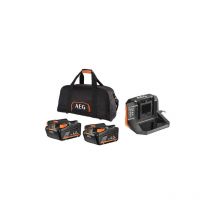 Tooltek - Kit aeg composé de: 2 Batteries 4.0 Ah, un Chargeur 18V et un Sac Porte-Outils (SETLL1840S LK1)