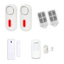 Fast Led Technology - kit expert - Alarme sans fil puissante prêt à poser - 2 sirènes déportées 120db - idéal appartement garage cave