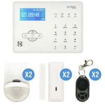 Iprotect Evolution - Kit Alarme maison rtc 04 avec centrale tactile