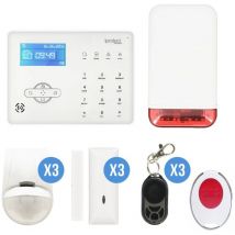Iprotect Evolution - Kit Alarme maison rtc 15 avec sirène autonome
