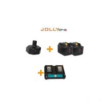Kit alimentazione JollyItalia per pettine V34 2 batterie Litio 18V 9Ah e carica