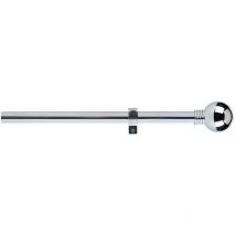 Tringle à rideaux chromée à anneau extensible 110-200cm - Stor Planet