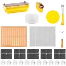Kit apiculteur - 28 pièces - Lève cadres - Sangle de ruche - Piège à pollen - Grille à reine - Piège à insectes Kit apiculture Kit débutant apiculture