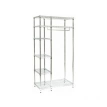 Archimede scaffale metallico kit appendiabiti cm 46 x 91 x h. 180 cucina bagno garage cabina armadio