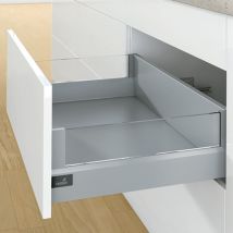 Kit arcitech 94 avec designside hauteur 186 - Décor : Argent - Longueur : 450 mm Hettich