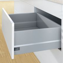 Kit arcitech 94 avec topside hauteur 218 - Décor : Argent - Longueur : 550 mm Hettich