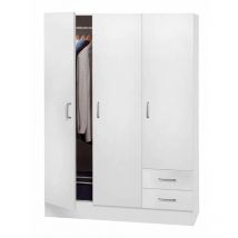 Composad - Kit penderie 3a+2c cm.119,5x46,5x184,5h blanc