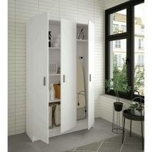 Habitdesign - kit armoire 3 portes polyvalente 108 x 37 x 180H cm
