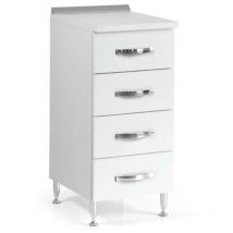 Azur Line - Kit armoire de cuisine de base 4 tiroirs cm.40x50x85h blanc - Salle de séjour