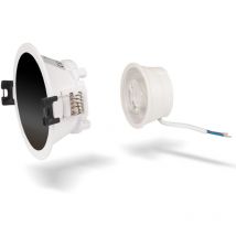 Kit Aro Downlight Redondo Ø85mm + Módulo led MR16 5W - Blanco Neutro - Blanco Cálido - Blanco - Negro