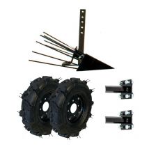 Sakawa - Kit Arracheuse de pommes de terre motobineuse Motoculteur Roues 400 x 8