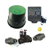 Suinga - Kit d'arrosage automatique professionnel Orbit Irrigation 24V, 1 Zone d'Irrigation pour tuyaux de 32mm