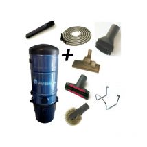 Kit aspiration centralisée prêt à poser Turbix avec flexible de 10m -70 à 150m²