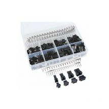 Kit Assortiment de Connecteurs jst-sm Mâle et Femelle - 560 Pièces - Connecteur 2.5mm 2 3 4 5 Broches Noir en Plastique Mâle et Femelle avec