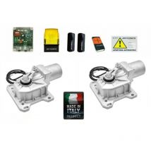 Kit Cromo 24v Automazione Cancello 2 Ante Battenti Interrato Motore Elettrico