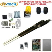 Kit automazione cancello battente 2 ante motore apricancello elettrico 24 v 220V (150 Kg Per Anta 40 w 24 v)