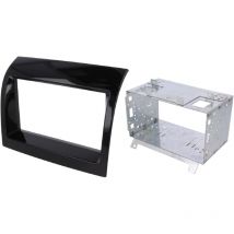 Adnauto - Kit Facade Autoradio KA435C 2Din compatible avec Citroen Jumper Fiat Ducato Peugeot Boxer 11-14 - Noir brillant