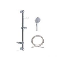 Ducha telefono ryder 3 posiciones cromo+barra deslizante c/jabonera+manguera - Orfesa