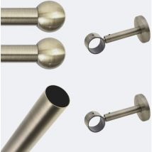 Boulet - Kit barre à rideaux 1m50 Tendance 28mm Mur Boule Bronze