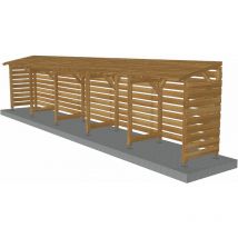 Jardinatoire - Kit Bûches 10m - Couvert - Cl3 Marron