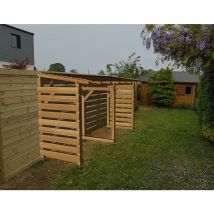 Jardinatoire - Kit Bûches 4m - Couvert - Cl3 Marron