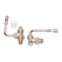 Danfoss - Kit bitube 75mm corps équerre inversé+coude à sertir per Ø12