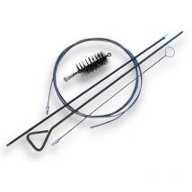 Kit Brosse à tube pro acier ø 25 à 140 mm Tringle rigide/flexible et furet - Kit tringles et furet avec 1 brosse - Acier - ø 55 mm