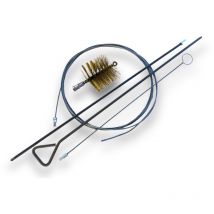 Kit Brosse à tube pro laiton ø 25 à 140 mm Tringle rigide/flexible et furet - Kit tringles et furet avec 1 brosse - Laiton - ø 100 mm