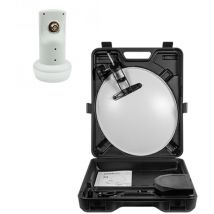 Megasat - Pack Parabole satellite acier 40cm + lnb Single hdsat