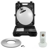Megasat - Pack Parabole acier 40cm + lnb Single hdsat + Câble Coaxial 10m