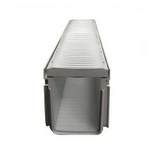 Kit Caniveau d'Évacuation Haute Résistance et Grille Passable - 1000x130x175 mm - Adequa