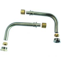 Kit canne de raccordement arrière radiateur per à glissement Ø16 - Somatherm