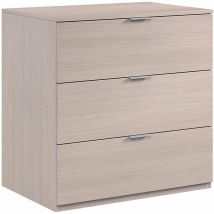 Fores Habitat S.l.u. - Cassettone - 3 Cassetti - 80X38X77 Cm - Rovere