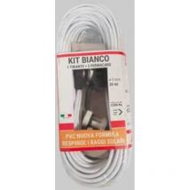 Kit cavetto stendibiancheria biancone matassa ø mm 5 - mt 20, 1 tirante + 2 fermacavi