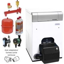 Domusa - Kit chaudière fioul condensation jaka 20 hfd condens + accessoires d'installation